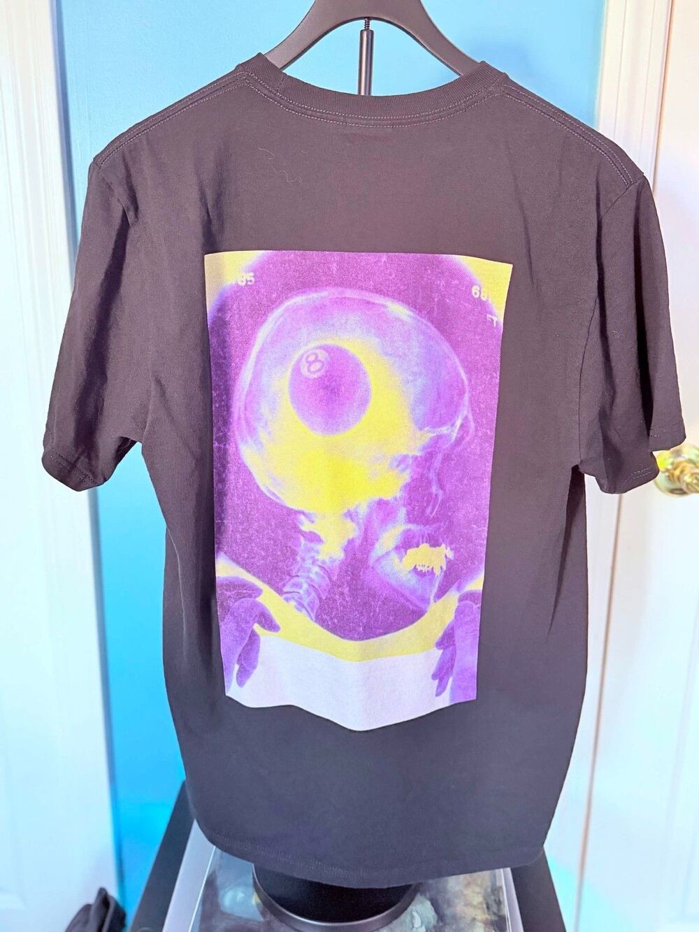 Stussy X-Ray 8 Ball T-Shirt Double Sided Black Magic 8 Ball Mens M